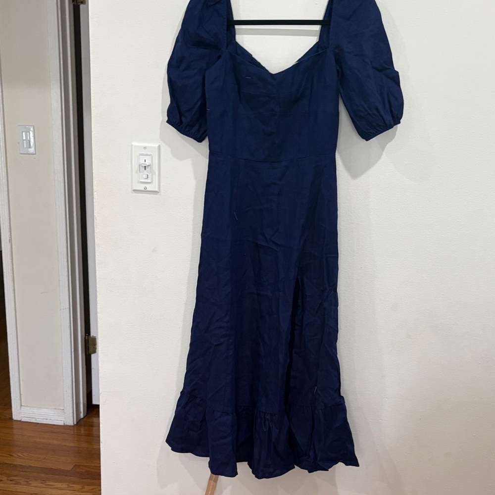 Reformation Midnight Blue Midi Dress
